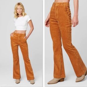 Blank NYC Burnt Orange Flare Corduroy Pant size 30